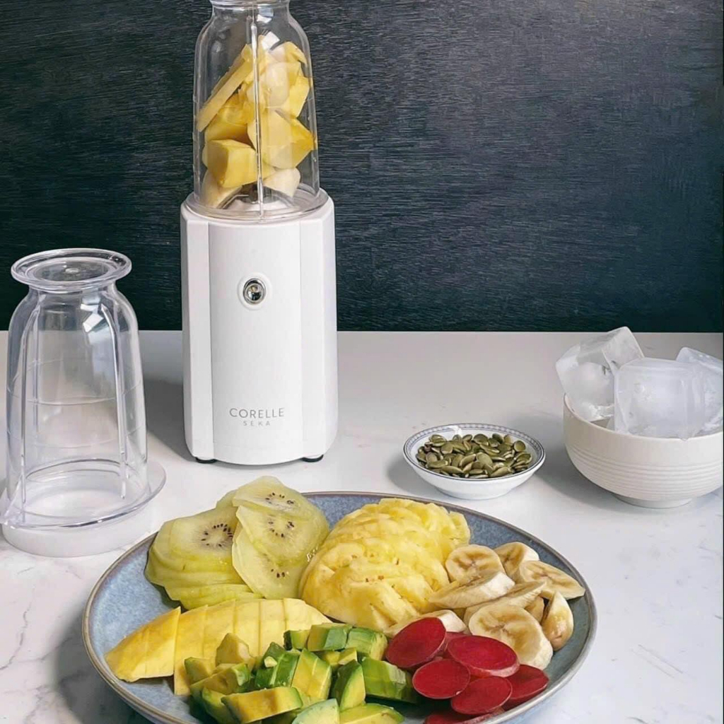 Máy Xay Sinh Tố Đa Năng CORELLE SEKA, 3 Cối, Nhập Hàn, BH 12 Tháng, Shop Authentic