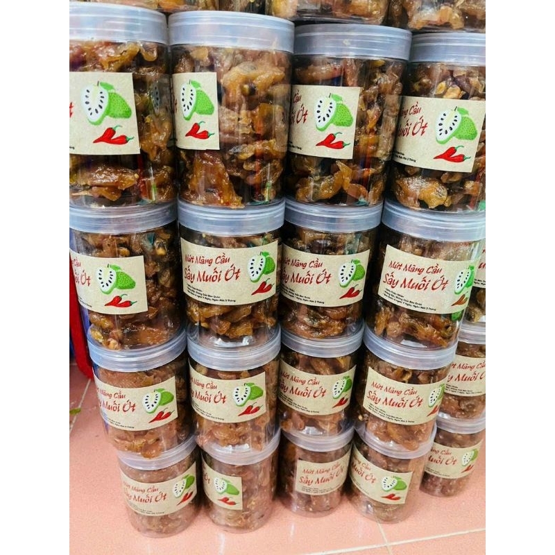 125k Hủ 500gr Mãng Cầu Sấy Dẻo