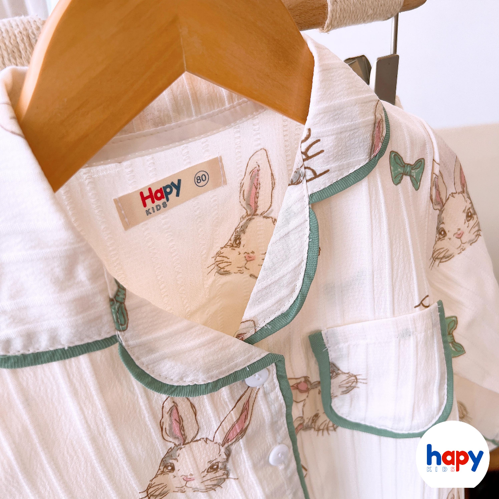 Đồ bộ bé gái, pijama cho bé gái mặc thu đông dài tay chất xốp Hapykids 23.b15