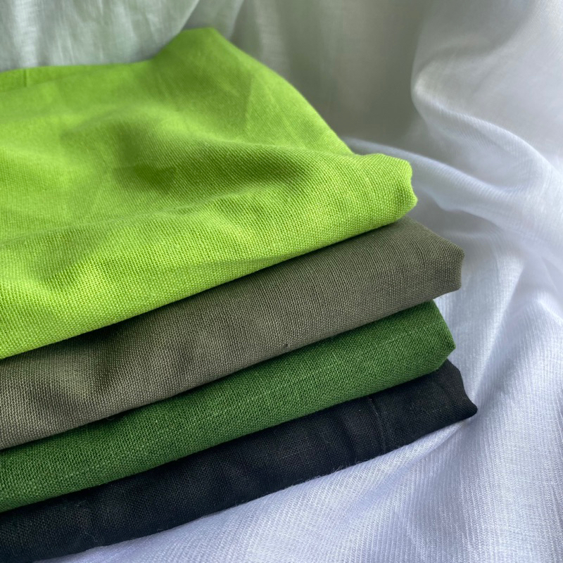 Vải Linen chất đẹp dày 💚