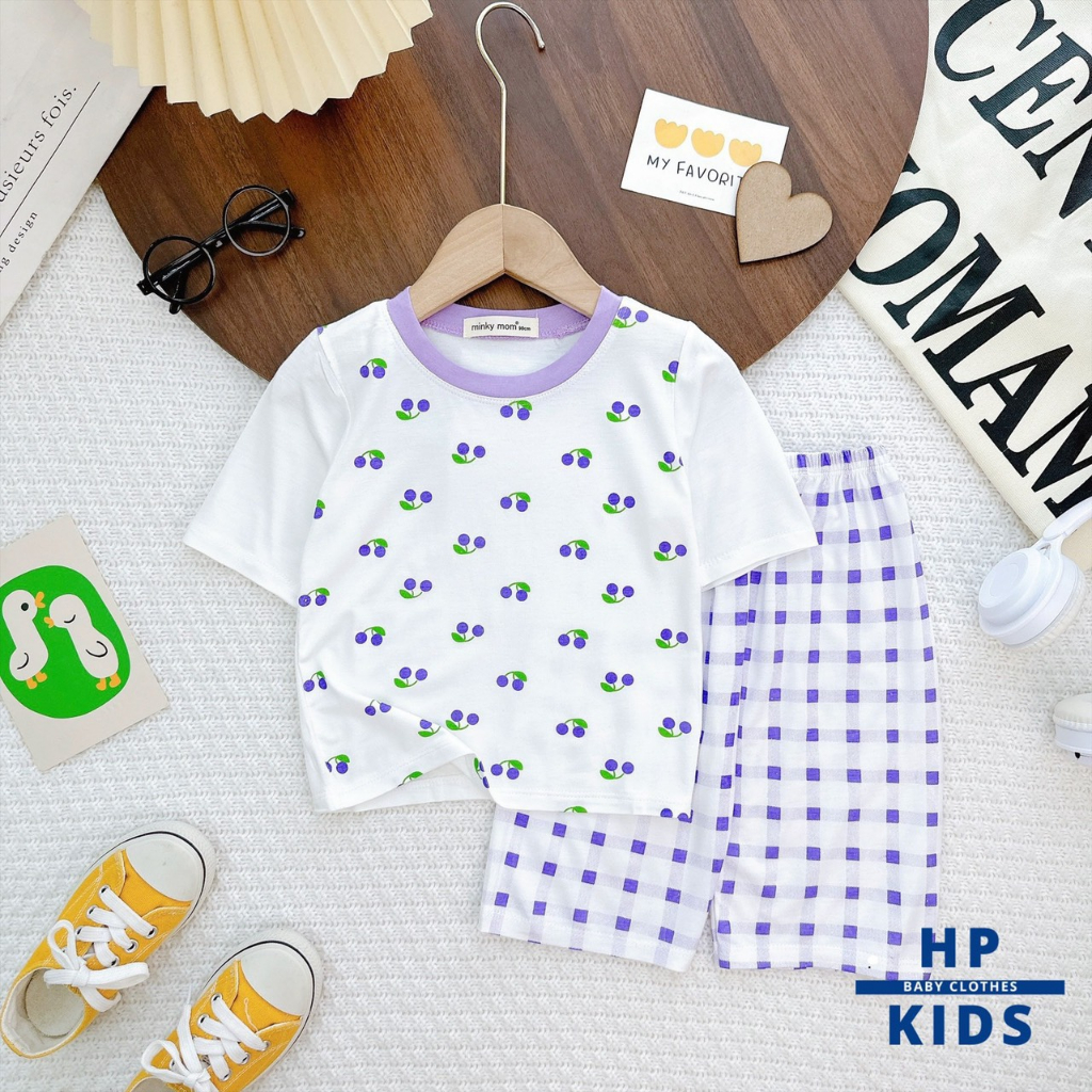 Bộ Lửng bé trai bé gái  From to hàng Minky Mom chính Hãng chất thun lạnh loại 1 cho bé 0 1  2 3 4 5 6 7 8t