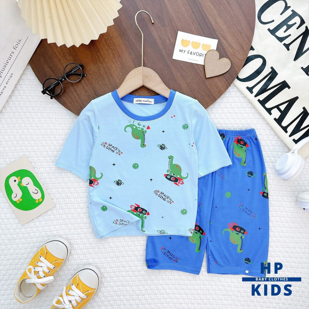 Bộ Lửng bé trai bé gái  From to hàng Minky Mom chính Hãng chất thun lạnh loại 1 cho bé 0 1  2 3 4 5 6 7 8t