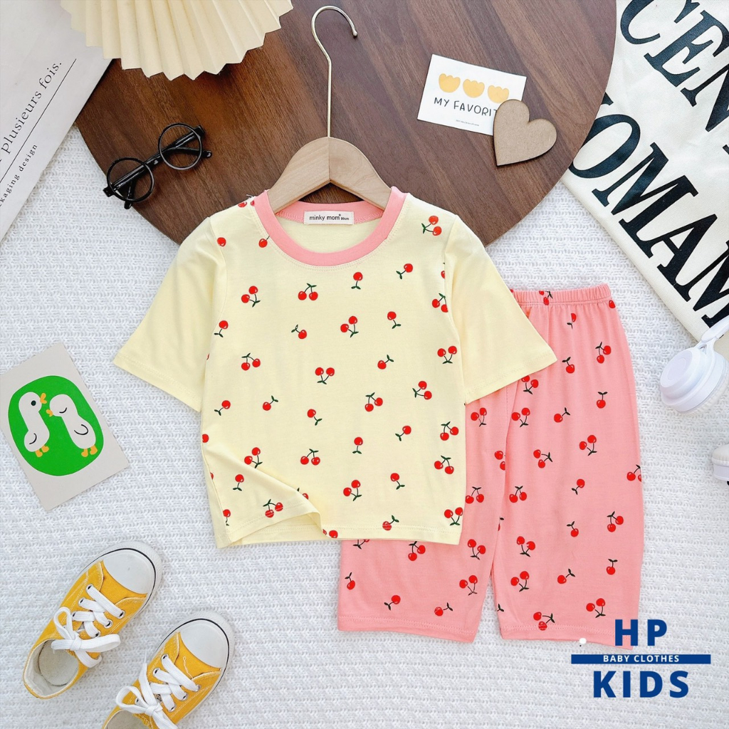 Bộ Lửng bé trai bé gái  From to hàng Minky Mom chính Hãng chất thun lạnh loại 1 cho bé 0 1  2 3 4 5 6 7 8t