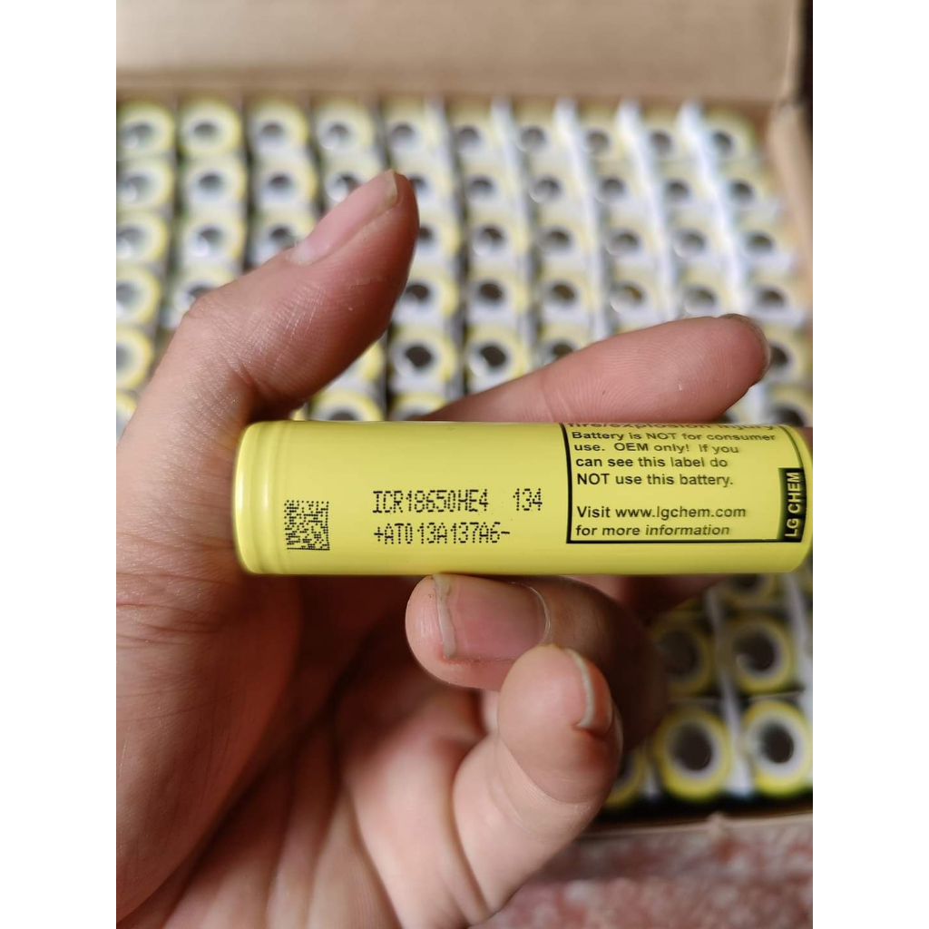 Pin 18650 LG Chem dung lượng 3000 -3600mAh - 3.7V xả 35A [ mua 15 tặng 1 Tháo khối HE4
