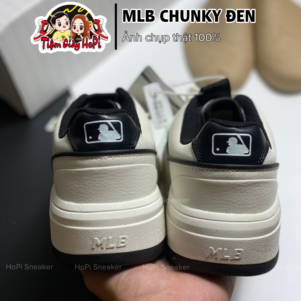 Giày Sneaker MLB_Chunky NY Đen. MLB_NY Đen. Full Box Bill I HoPi Sneaker