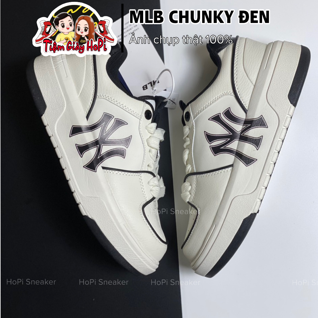 Giày Sneaker MLB_Chunky NY Đen. MLB_NY Đen. Full Box Bill I HoPi Sneaker