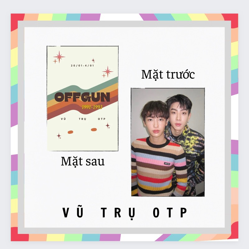 Set 9 card bo góc OFFGUN