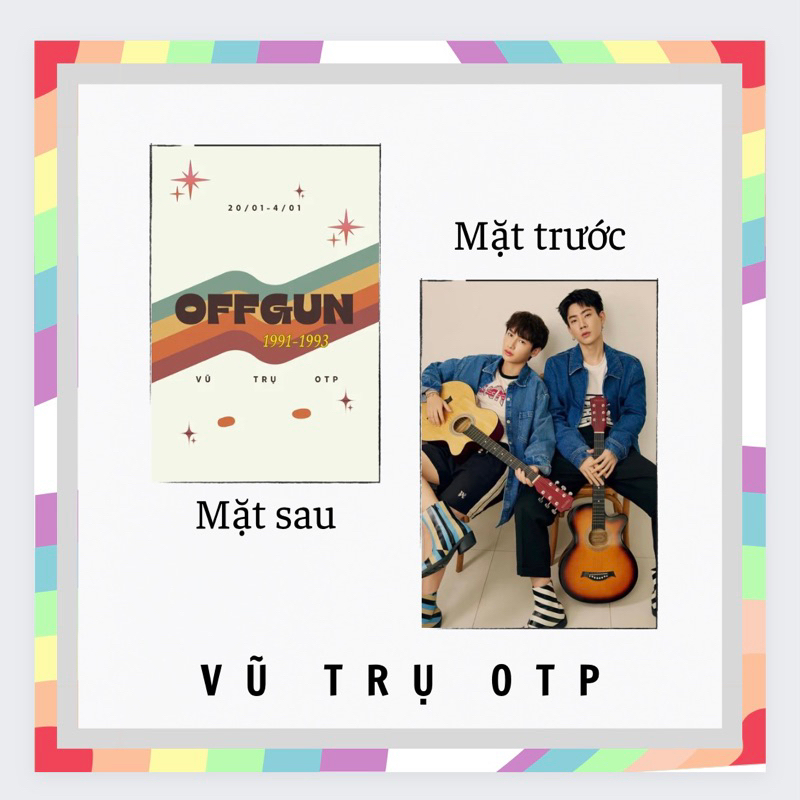 Set 9 card bo góc OFFGUN