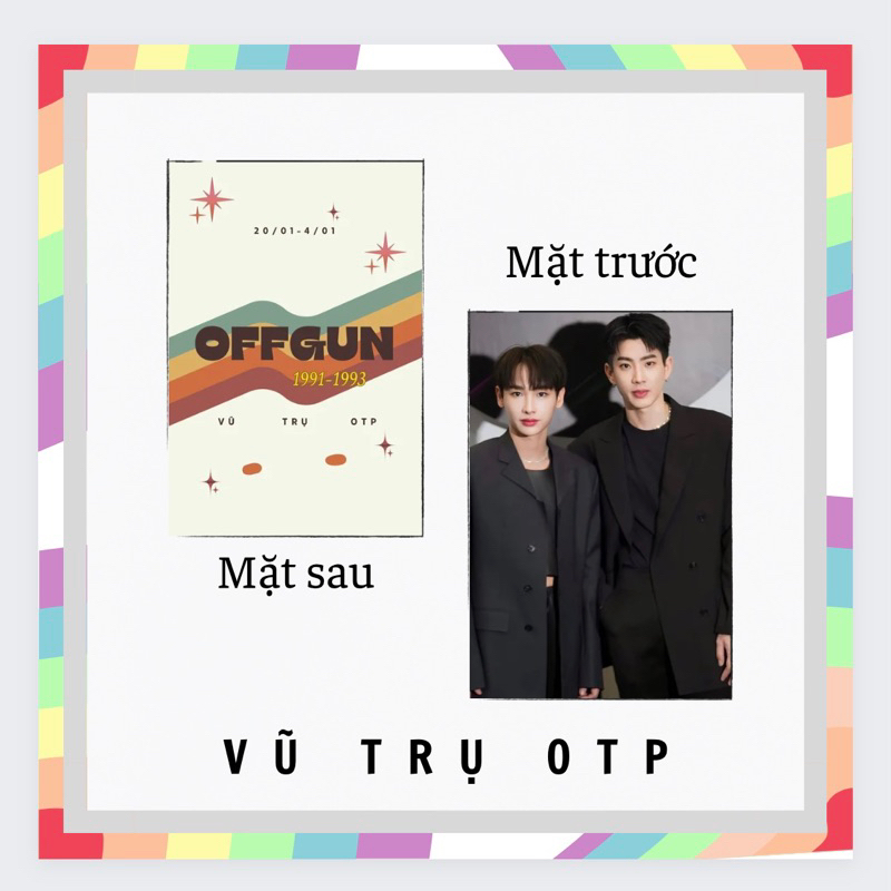 Set 9 card bo góc OFFGUN