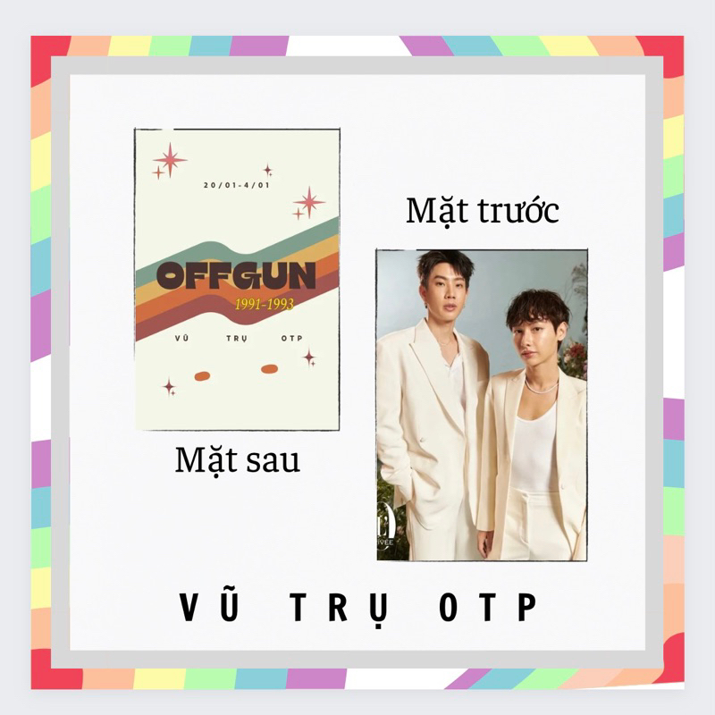 Set 9 card bo góc OFFGUN