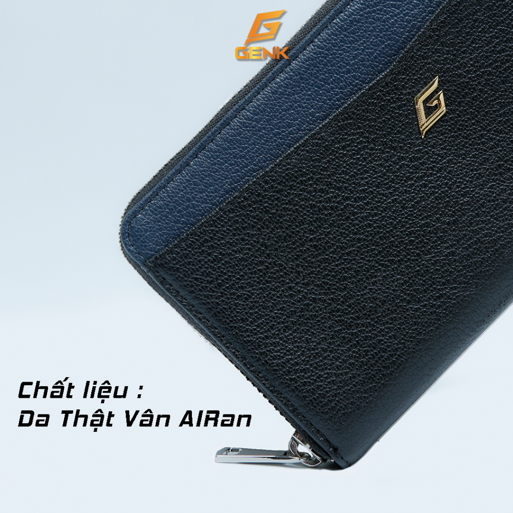 Ví Da Bò Nam Dáng Dài Cầm Tay Mainz Thương Hiệu Genk - GBM