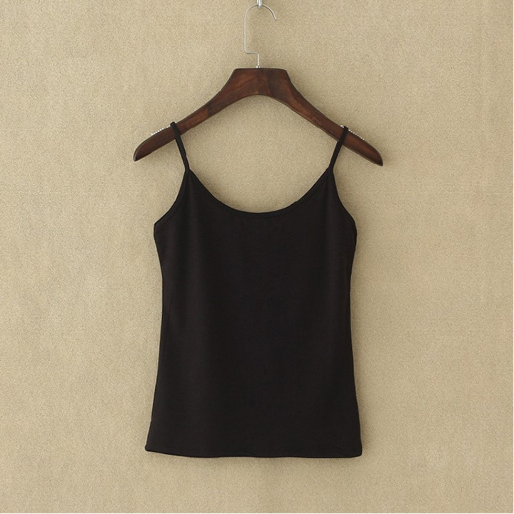 Áo Thun Hai Dây, Áo Thun Cotton Co Giãn, Áo Mặc Trong Vest A2D