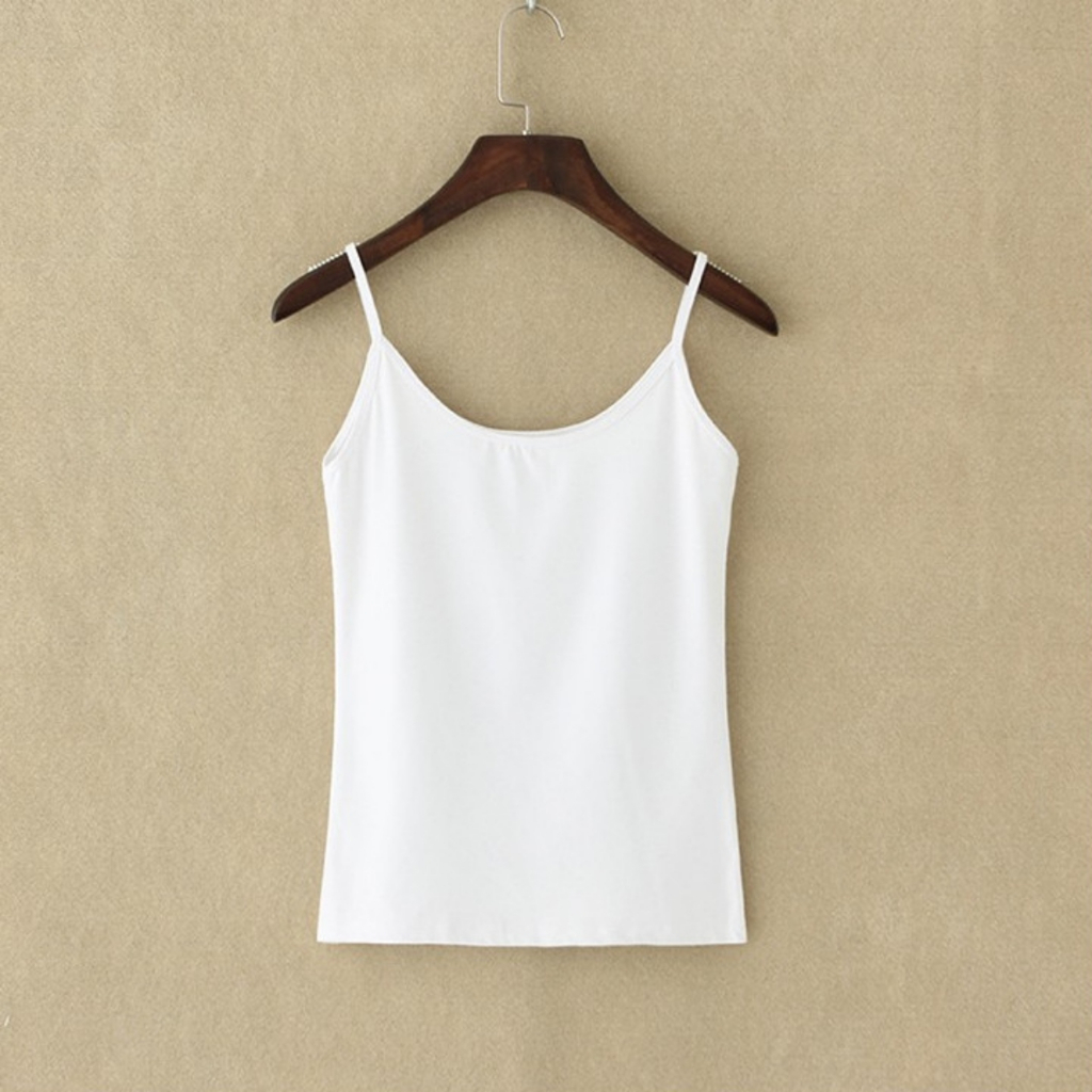 Áo Thun Hai Dây, Áo Thun Cotton Co Giãn, Áo Mặc Trong Vest A2D