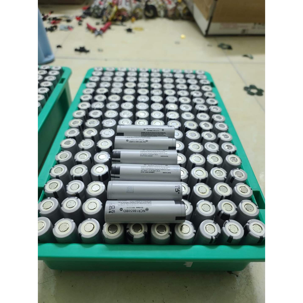 Cell Pin 18650 Panasonic xám dung lượng 3500mAh - 3.7V xả 15A