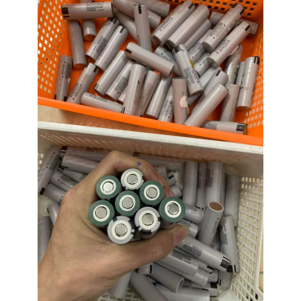 Cell Pin 18650 Panasonic xám dung lượng 3500mAh - 3.7V xả 15A