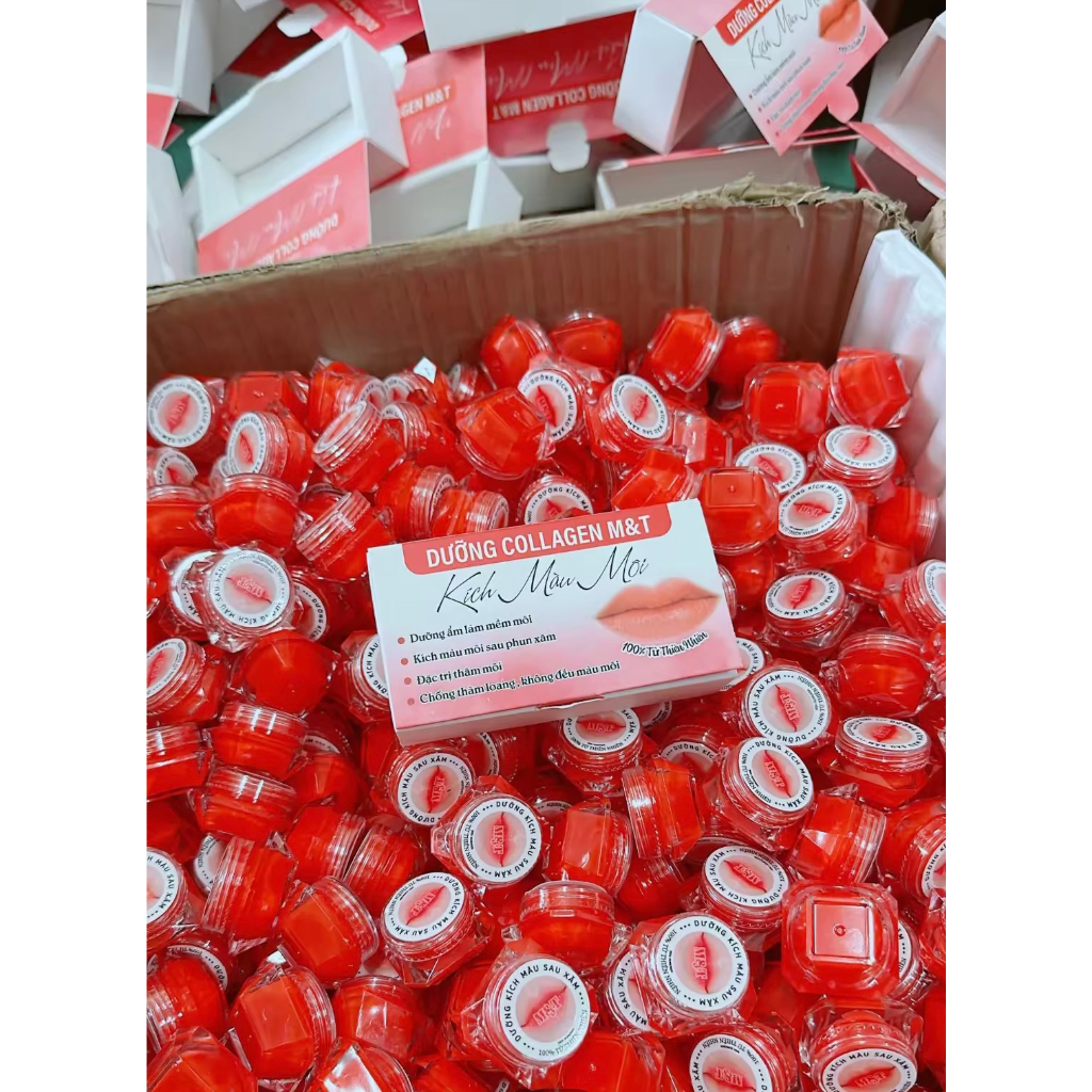 Dưỡng môi - dưỡng kích màu môi sau xăm collagen Vip