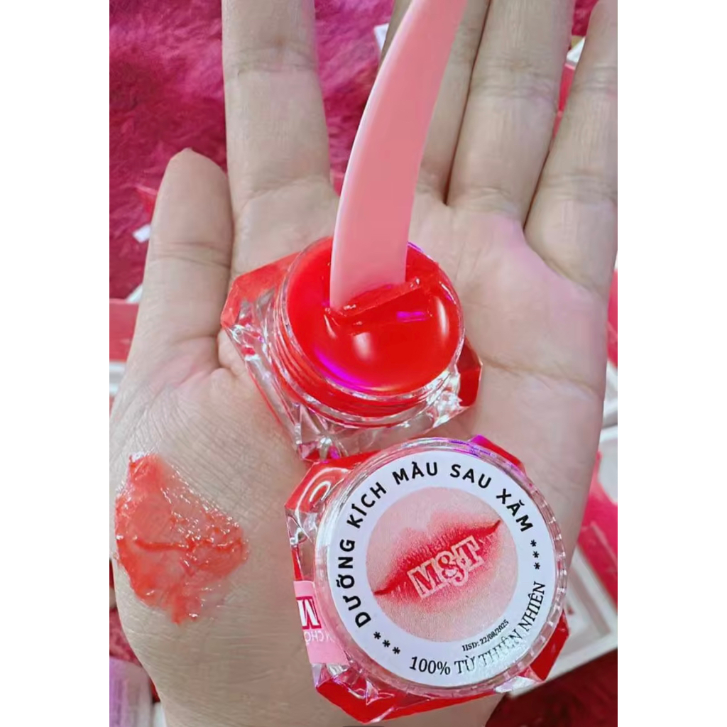 Dưỡng môi - dưỡng kích màu môi sau xăm collagen Vip