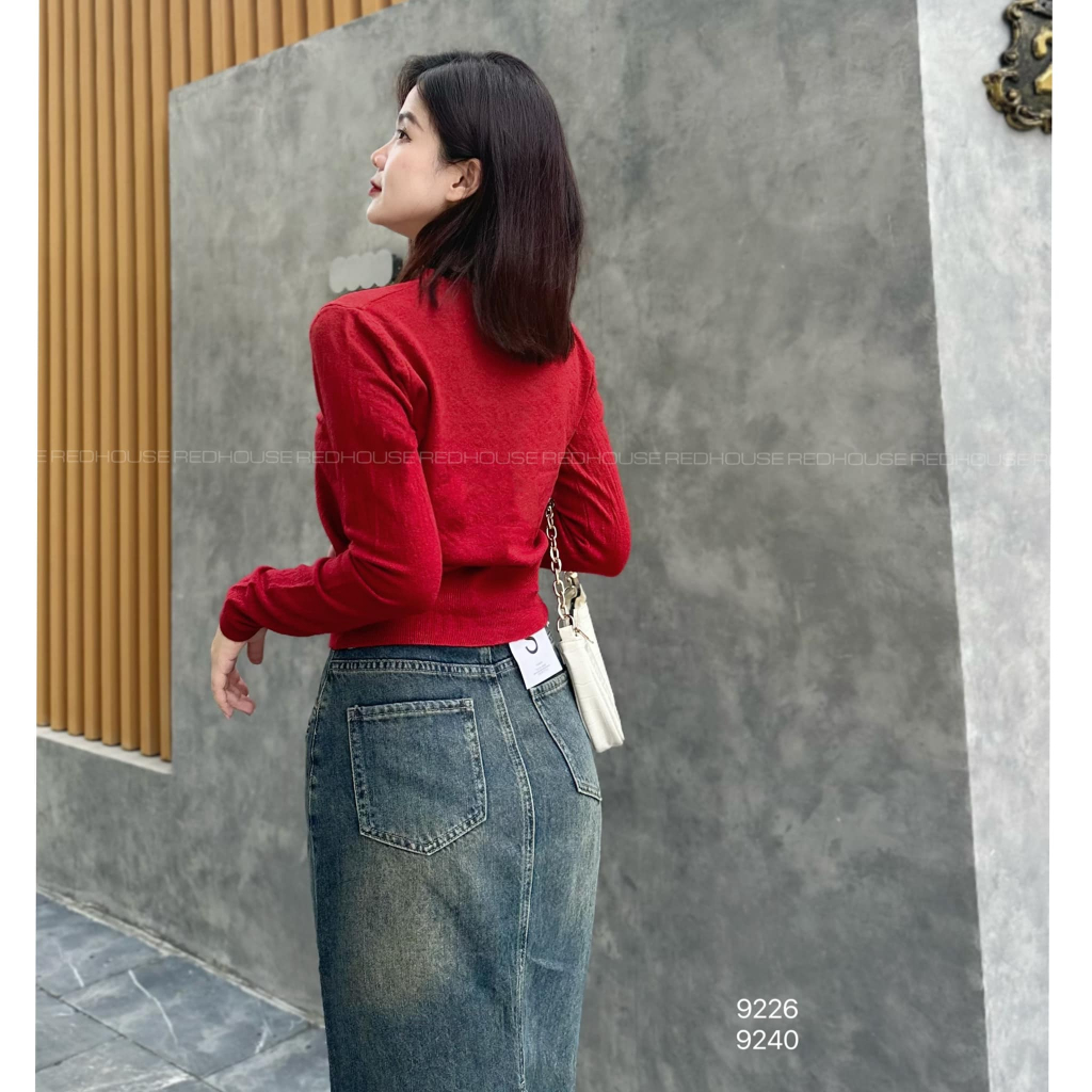 Áo cardigan tay dài cổ tim