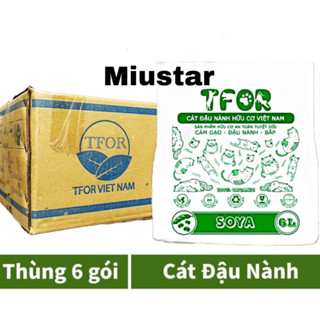Thùng 6 Gói Tfor Cát hữu cơ đậu nành cho mèo 36l