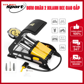 Bơm xe máy đạp chân ACK MAILL, Bơm hơi xe đạp ô tô khỏe nhanh đầy hơi