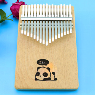 Đàn kalimba gỗ nguyên khối 17 phím loại 1 gỗ thông Rainbow Tee- W015S Hàng chính hãng