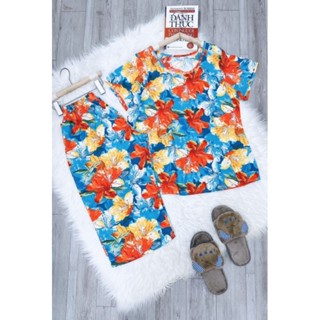  Bộ tole tay ngắn quần lửng dài 7 tấc có size 4xl từ 63-68 kí 