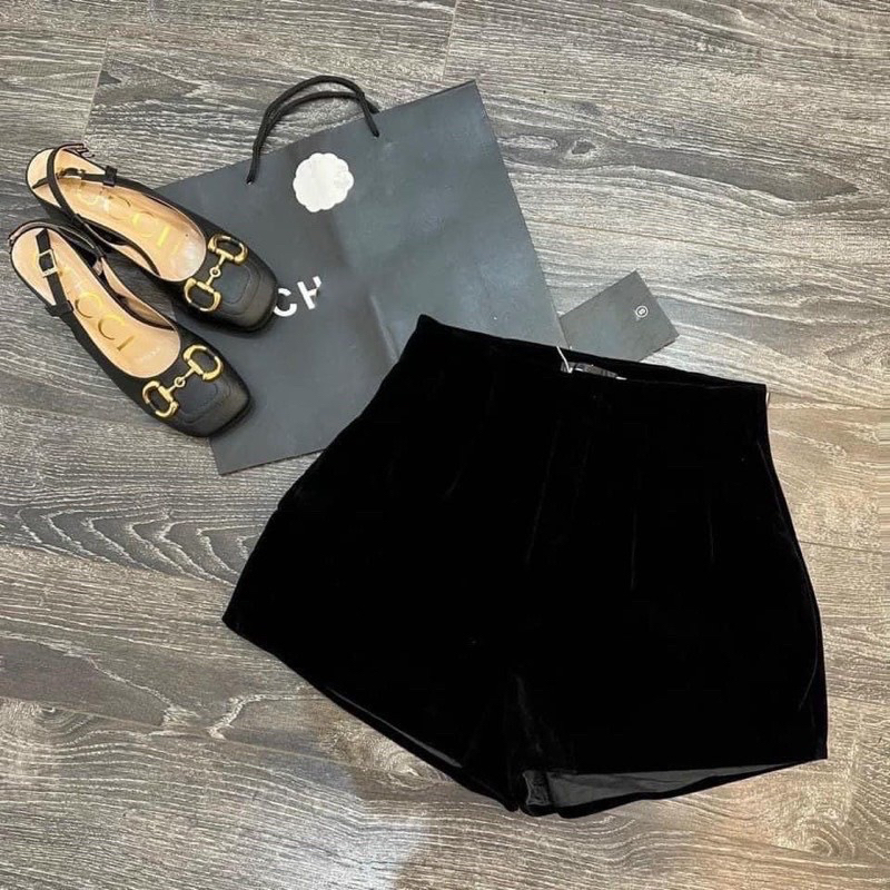 Bigsize - Set Áo Bèo Tầng Mix Quần Short Nhung  60kg-90kg