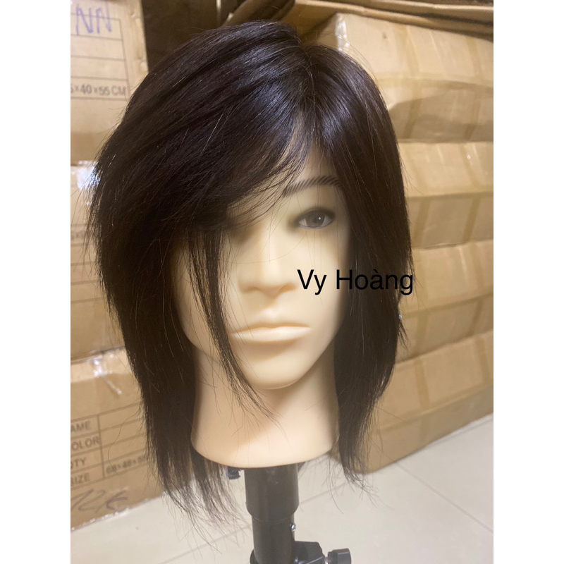 Đầu manocanh tóc nam, tóc thật 100%, tẩy,uốn,duỗi,nhuộm