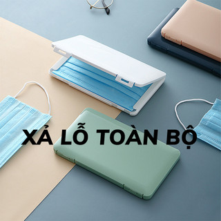 Hộp đựng khẩu trang y tế cầm tay chống bụi chống ẩm tiện dụng tiết kiệm không gian