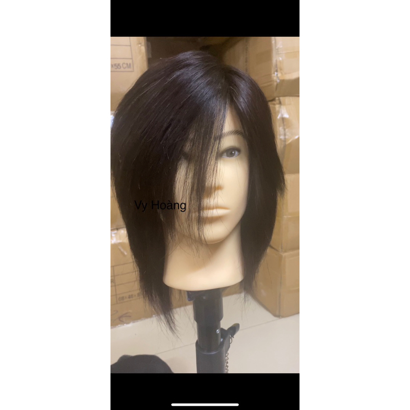 Đầu manocanh tóc nam, tóc thật 100%, tẩy,uốn,duỗi,nhuộm