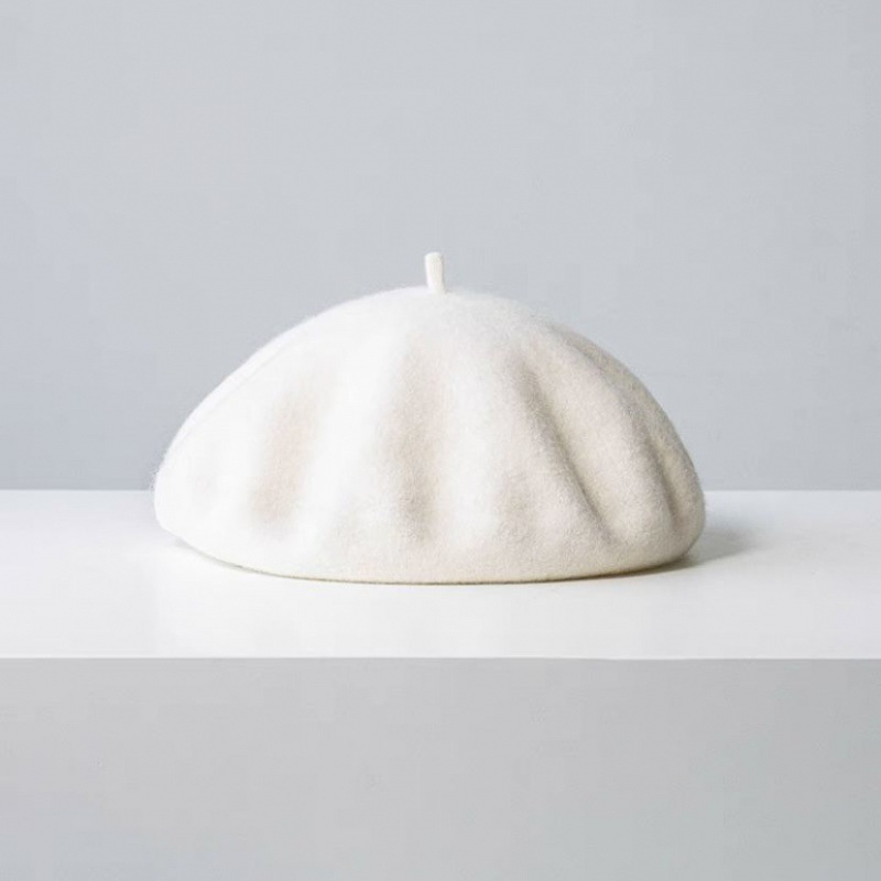 Mũ nồi len trơn thời trang thanh lịch cho bé, mũ beret - có dây rút điều chỉnh kích thước - phong cách Hàn Quốc