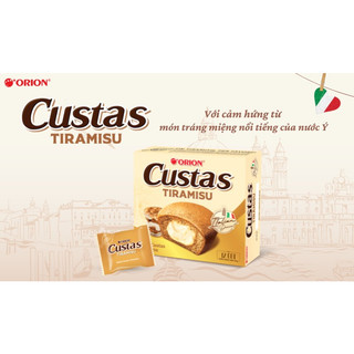 BÁNH ORION CUSTAS TIRAMISU HỘP 276G (12 CHIẾC)