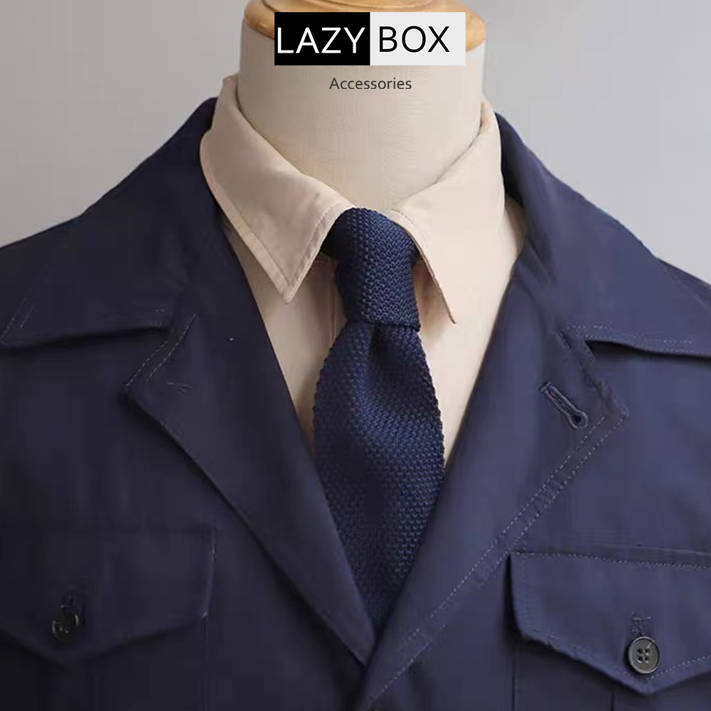 Knit tie cà vạt len caravat cho nam phụ kiện mặc suit, vest, hội họp, party