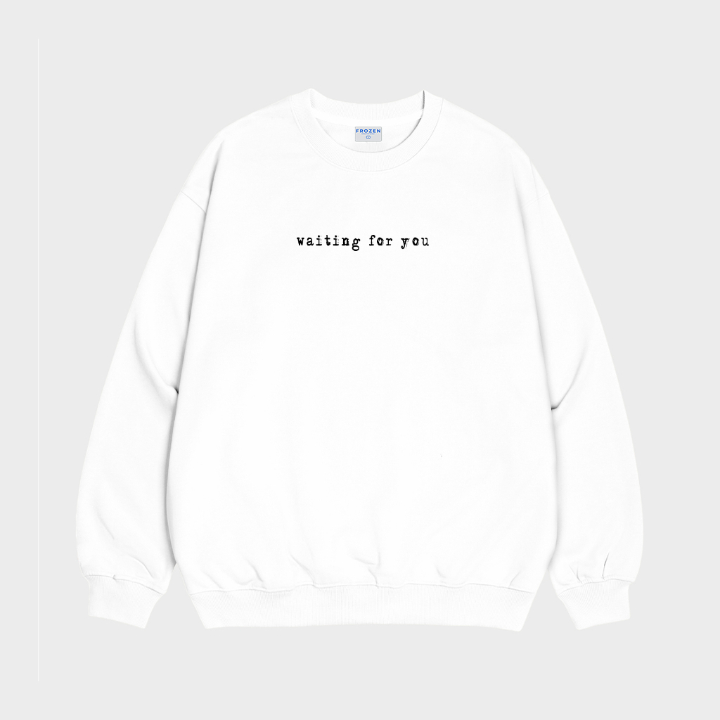 Áo Sweater Frozen Waiting For you Nỉ Chân Cua lót lông Cotton 100% Unisex Local Brand