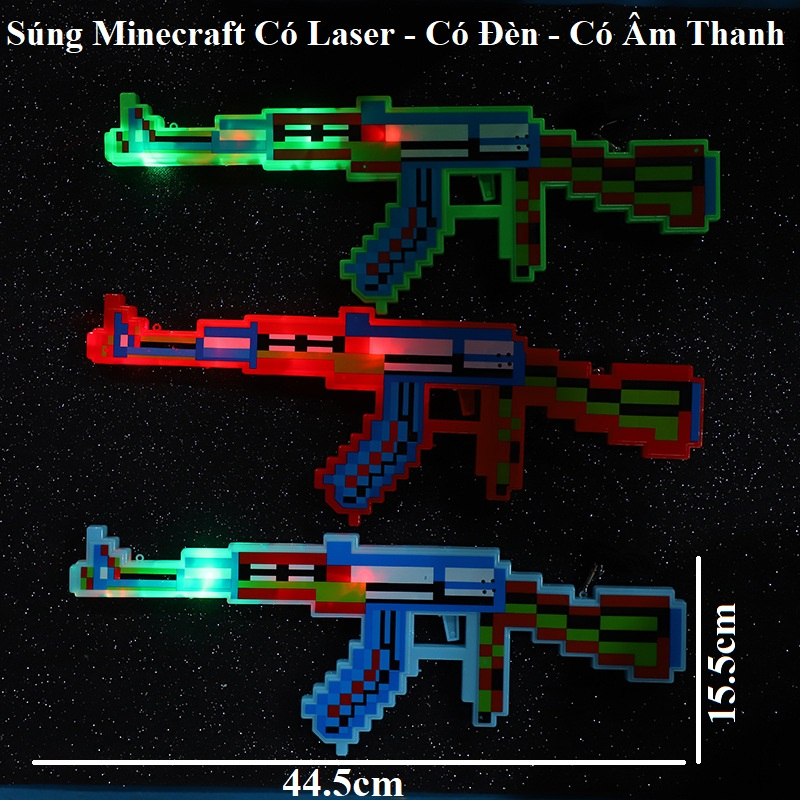 Đồ Chơi Súng Chạy Pin Có Đèn Có Nhạc Loại To Đẹp - Quà Tặng Cho Các Bé