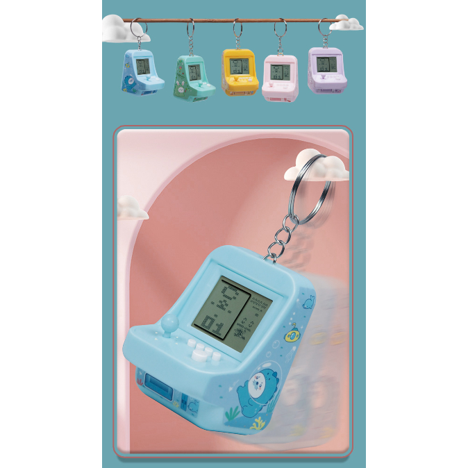 Máy chơi game mini cầm tay có móc khoá