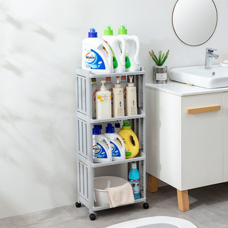 Kệ 4 tầng đa năng, kệ đựng mỹ phẩm, kệ để đồ nhà tắm, kệ để sách - kệ đa năng 4 tầng có bánh xe Aplus AP4