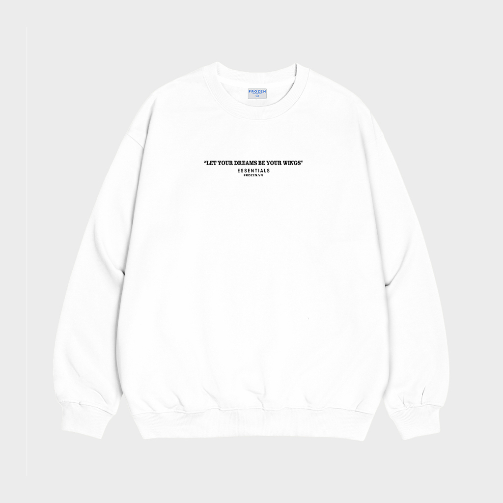 Áo Sweater Frozen Esential Nỉ Chân Cua lót lông Cotton 100% Unisex Local Brand