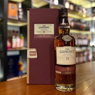 Vỏ chai rượu ngoại glenlivet 21 full box,