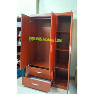 Tủ áo dài 1,2m có 2 ngăn kéo