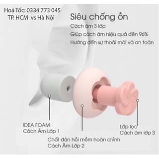Nút bịt tai chống ồn iMeBoBo, bịt tai chống ồn siêu cách âm chuyên dụng, giảm tiếng ồn với IDEA Foam công nghệ mới nhất