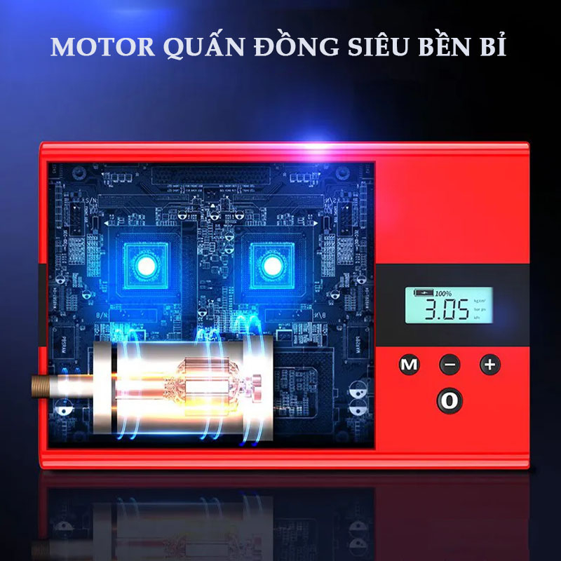 Kích Bình - Bơm Hơi - Sạc Dự Phòng - Đèn Pin - Dung Lượng 119800 mAh - 4 trong 1 - Chính Hãng SOULOR