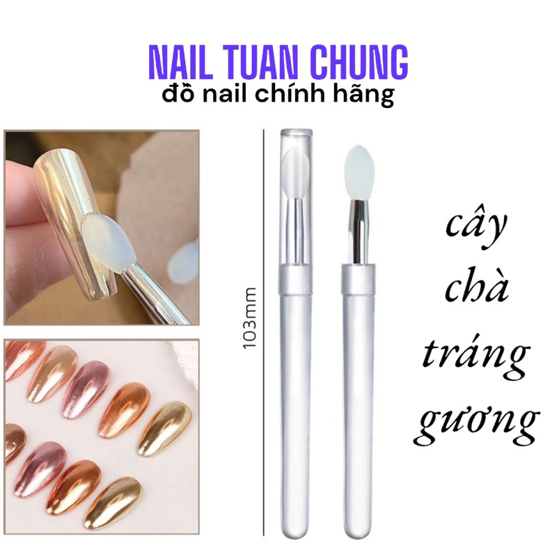 Cây Cọ Chà Tráng Gương Silicon Siêu Mềm , Làm Móng