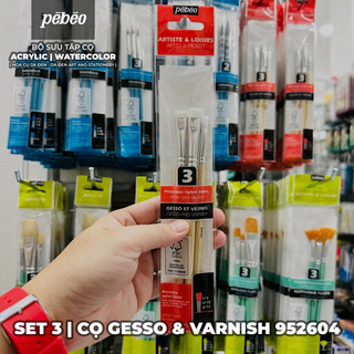 Set Cọ Gesso & Vernish Pébéo