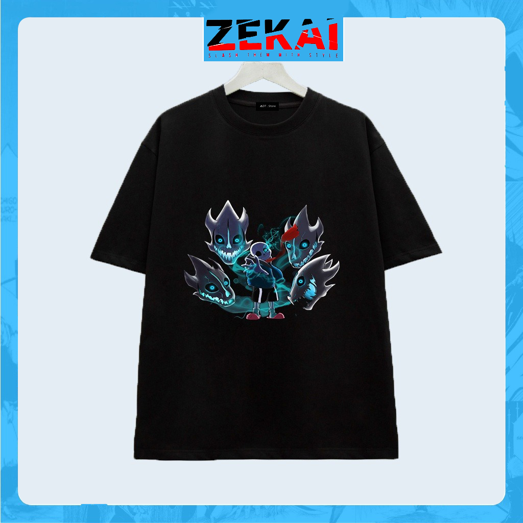 Siêu đẹp BST 💥 Áo thun Game Sans - Undertale Mới - Sans 404 - Sans 505 - Sans 606 áo thun đen in hìn