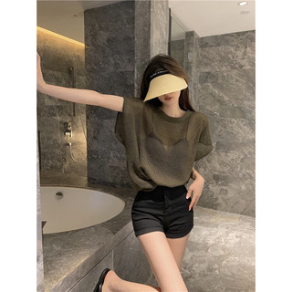 Áo lưới móc len form rộng