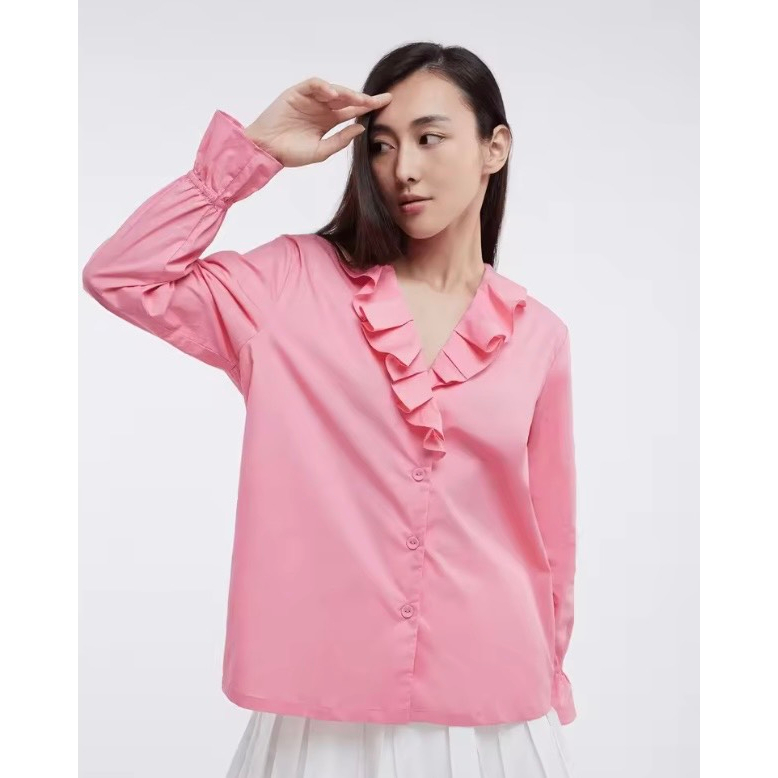 TheBlueTshirt LINNEA RUFFLE SHIRT