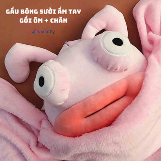 Order | Gấu bông đút tay sưởi ấm, gối ôm kèm chăn, bộ chăn gối văn phòng độc đáo xinh xinh