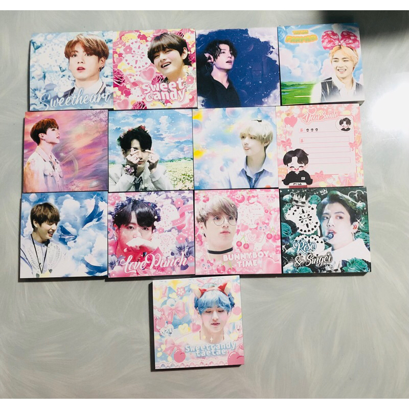 Giấy ghi chú 9*9 Bangtan