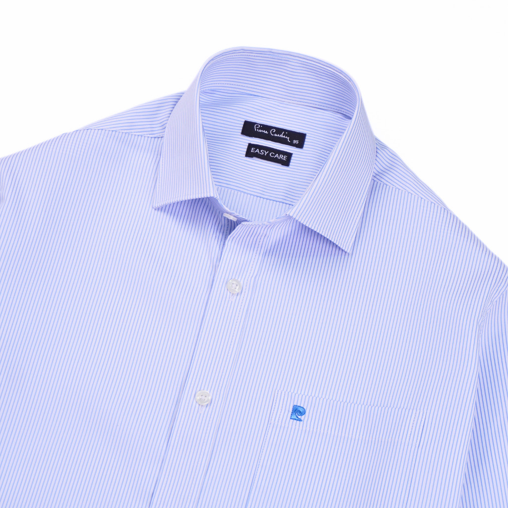 Áo sơ mi nam ngắn tay vạt ngang Pierre Cardin cao cấp xuất Hàn 100% cotton dáng Áo Regular ACN030| Korea Outlet